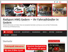 Tablet Screenshot of hwg-radsport.de